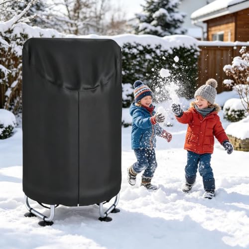 Housse de trampoline 158x99cm bâche Oxford noire pliante - 7