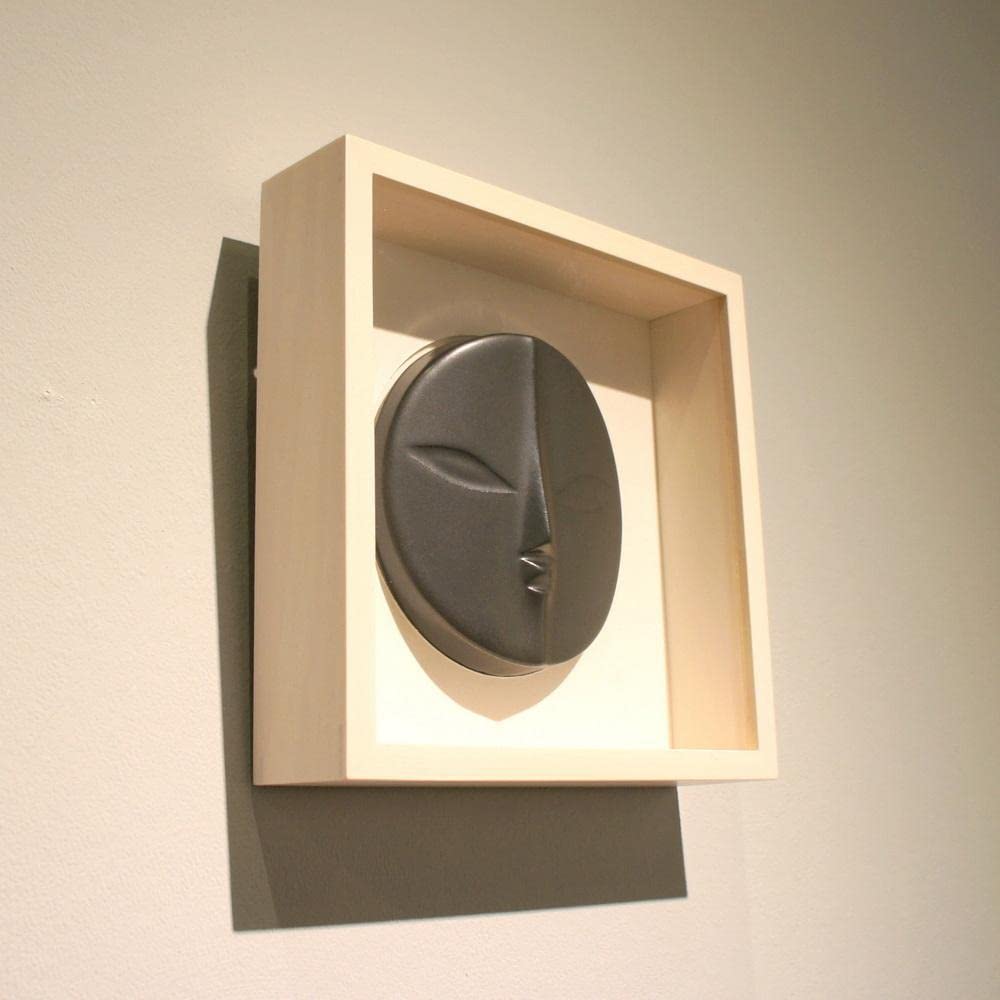 Amazon.co.jp: 岡本太郎 太陽の顔 過去 1970年 大阪万博 信楽焼 額縁付