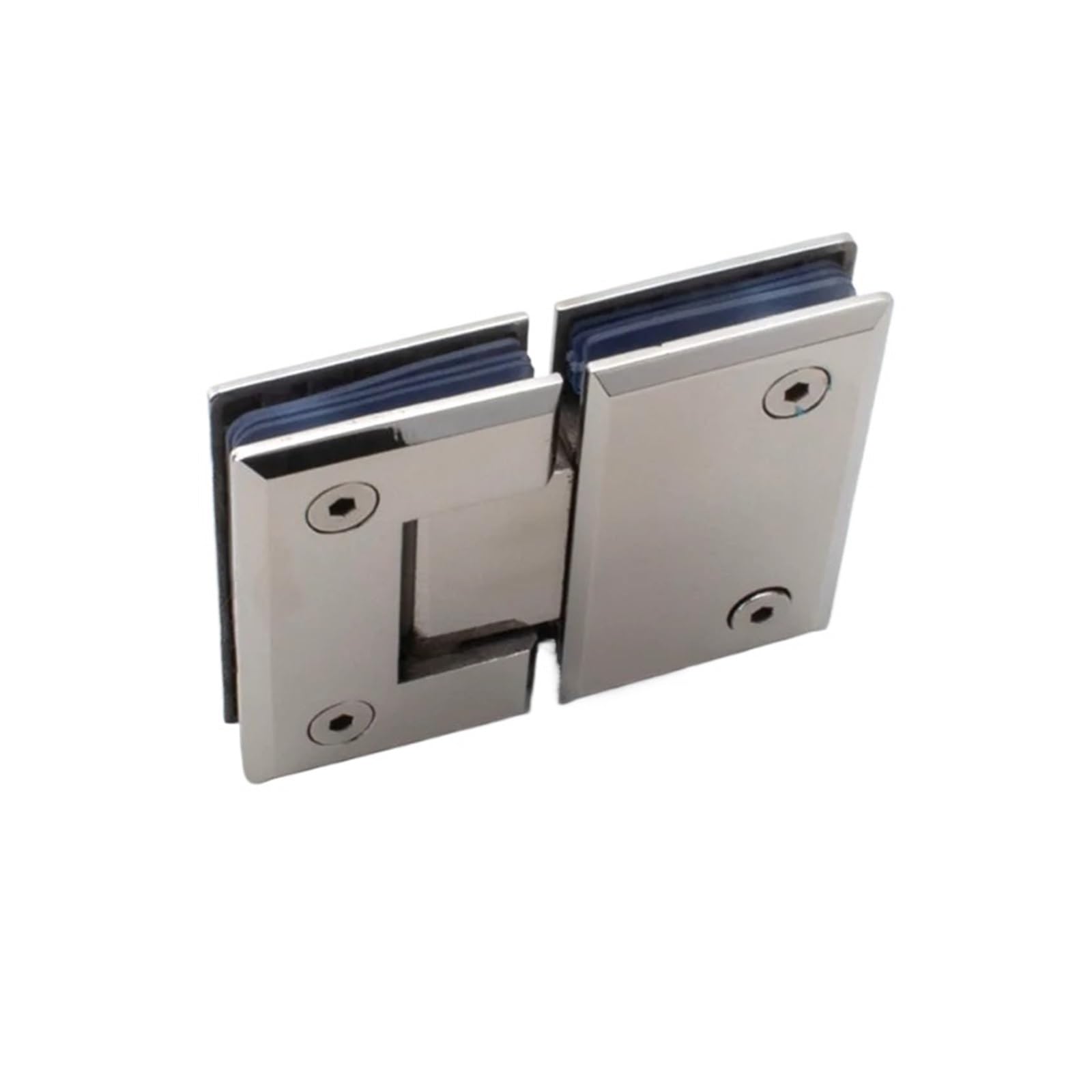 Hinges, Solid Precision Cast 180 Degree Movable Beveled Glass Clip Shower Bathroom Hinge