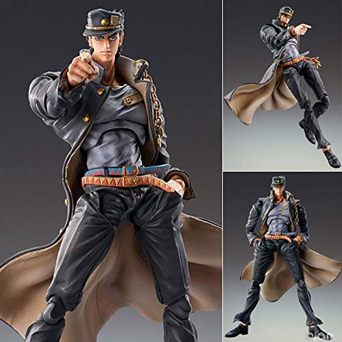 QTRT di JoJo Bizarre Adventure Golden Wind Kujo Jotaro sostituibile Voce Versione a Mano del PVC del Fumetto del Anime Manga Gioco Carattere di Modello Statua Figura Toy Collezionismo Articoli Fatti