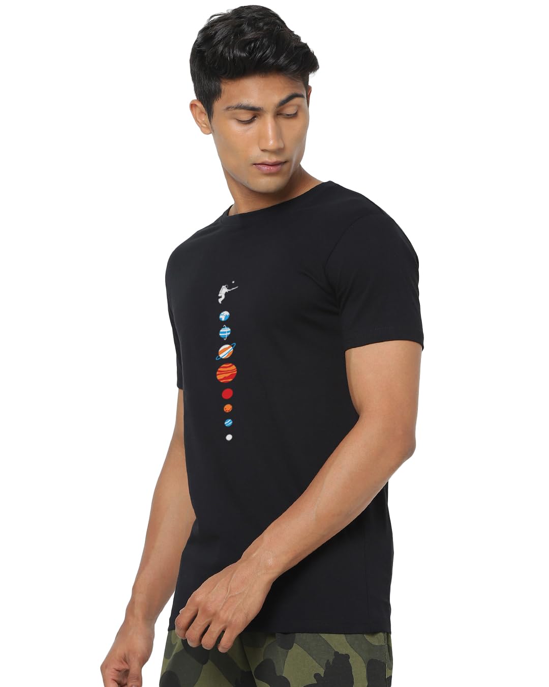 Bewakoof Men's Printed 100% Cotton T-Shirt - Regular Fit, Round Neck, Half Sleeves