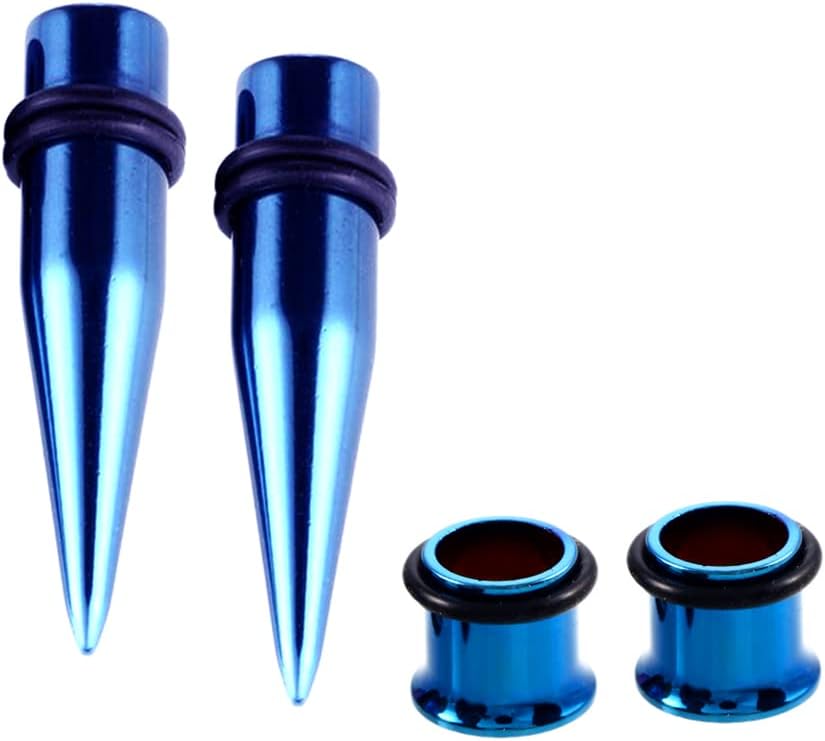 316L Surgical Steel Ear Gauges Kit - Includes Tapers and Tunnels in Sizes 9MM,1G,00G,7/16"