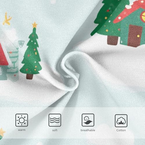 Girls' Underwear Comfort Underwear for Toddler Girls Snowy Christmas Village Pattern3