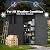 Devoko 4×8 FT Resin Storage Shed with Floor, Garden Plastic Outdoor Shed with Window and Lockable Door, Waterproof Outside Tool shed for Backyard Patio, Dark Grey