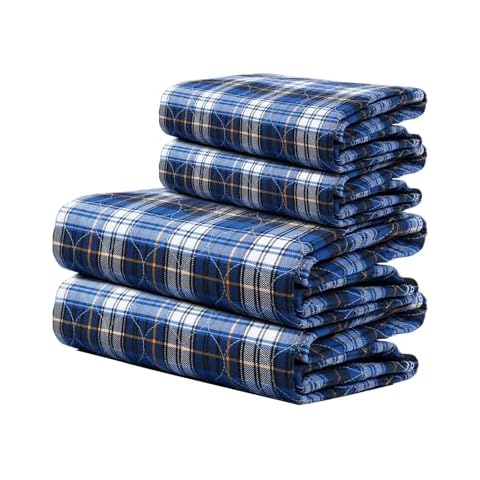 2 Size Large Bed Pads + 2 Size Small Bed Pads - Non-Slip Bed Pads for Incontinence, Bed Pads Washable Waterproof, Adult Washable Incontinence Underpads for Adults, Dogs, Kids… Cover