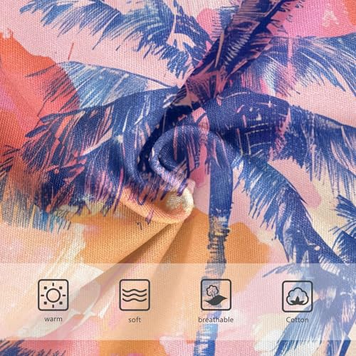 Cotton Toddler Girls Underwear Tropical Sunset Palm Tree Pink Girl Panties Cute Fancy Briefs Undies Kids 2t3