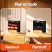 Feculs Electric Fireplace Heater, 3-in-1 Portable Fireplace Heaters for Indoor Use, 750/1500W Space Heater Indoor, 3D Flame, 3 Modes Fan & 12 Hours-Timer, Space Heater with Remote Timer