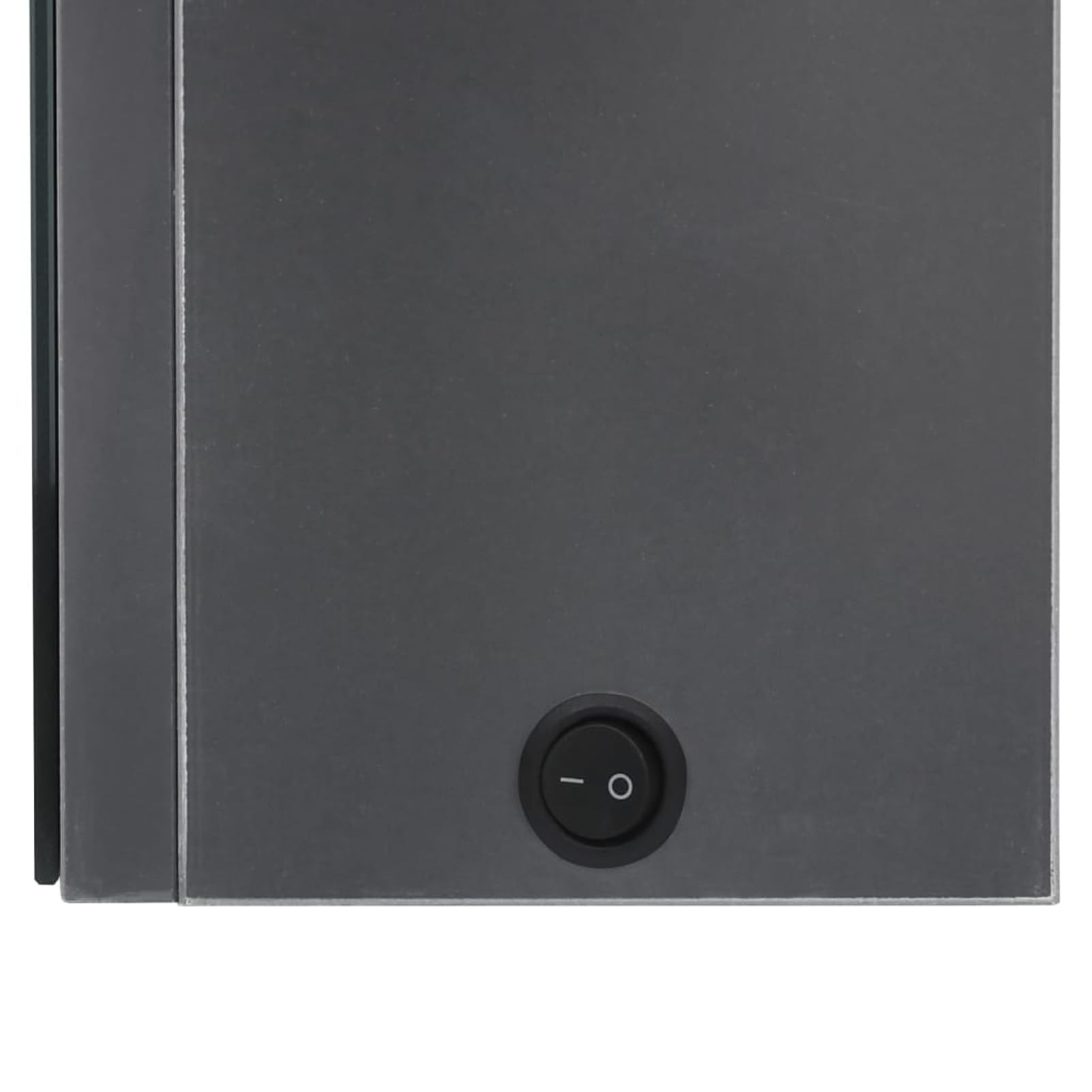 ATOMSTACK MAKER Spiegelschrank Bad 62x14x60 cm, glänzend grau, MDF+Glas, 2 Türen, 3 Böden, USB-Beleuchtung, Touch-EIN/Aus, für Make-up & Rasur – inkl. Montagematerial