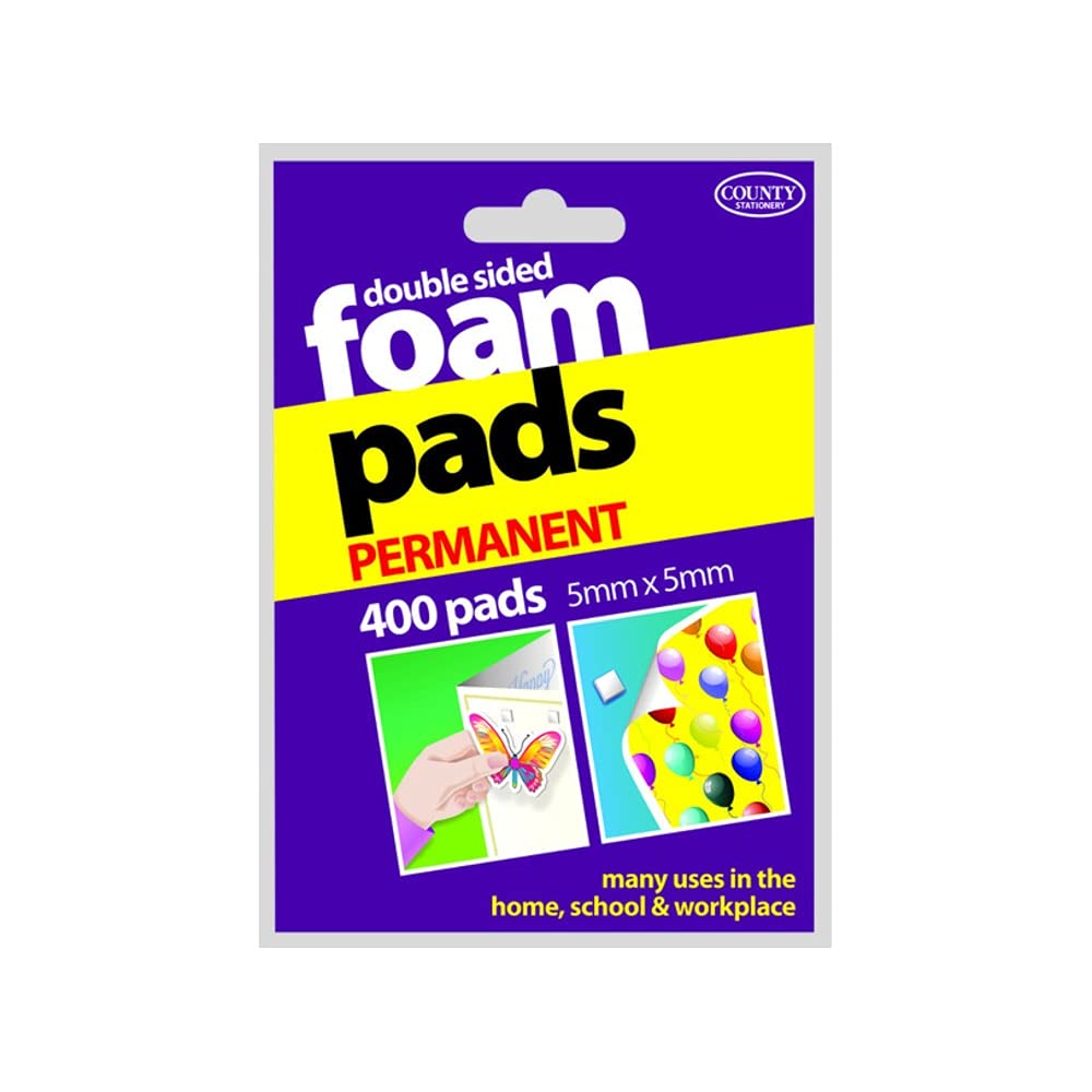 Sticky pads permanent foam - double sided 5mm X 5mm 400 pads