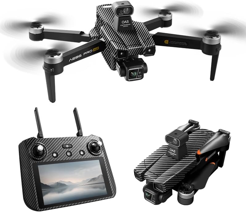AE86 PRO MAX+, Lightweight 3x Mechanical Gimbal Mini Camera Drone with 8K HDR Video, 48-mins Flight Time, 2 Intelligent Flight Battery Plus for up to 59055ft (18km) Video Transmission, True Vertical Shooting, GPS Auto Return Integrated, Remote Controller Used as Pad