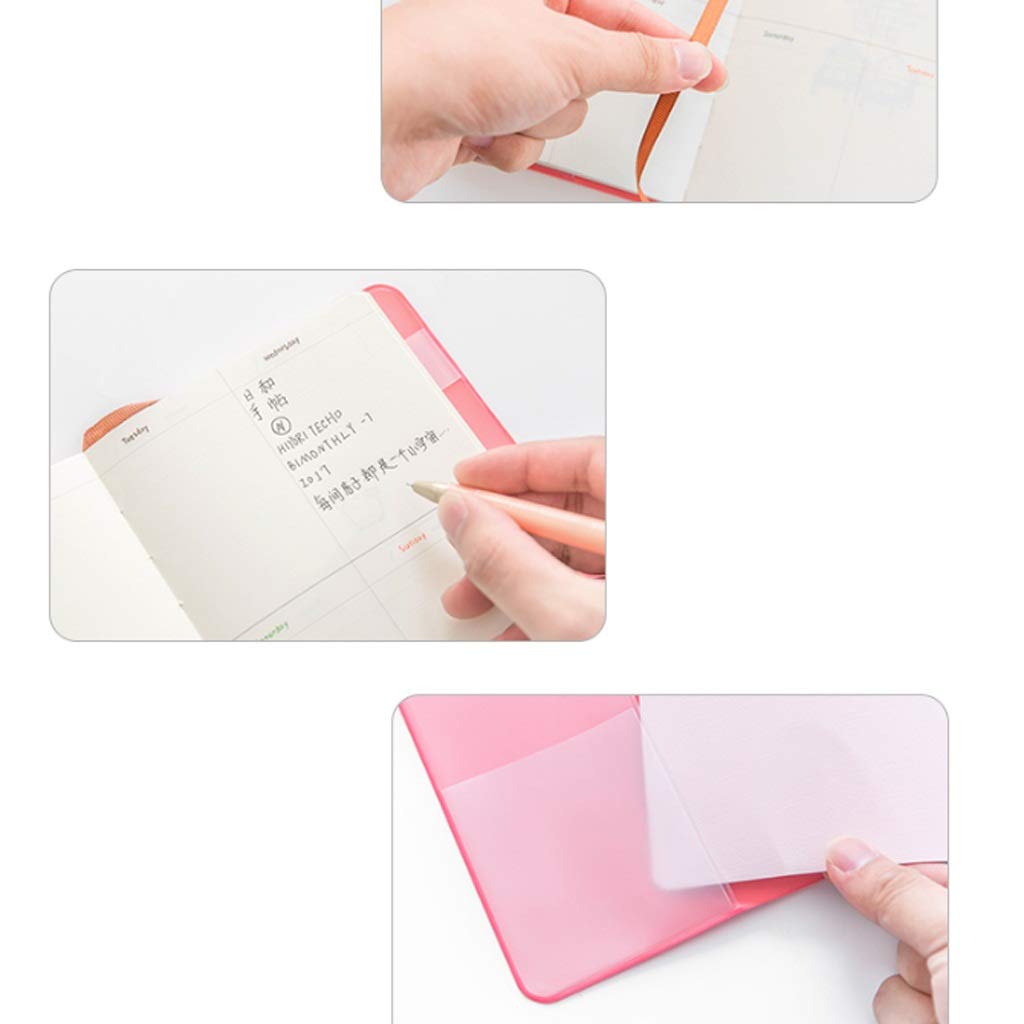 SePKUs Composición Marcador Divisores Forrado Retro Cuaderno Bolsillo Álbum de Fotos Mujer Lindo Diario Plan Adolescente Cuaderno Bloc de Notas (C)