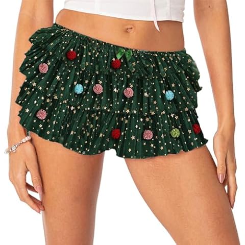YILEEGOO Women Y2k Cute Lace Shorts Layered Ruffle Trim Elastic Waist Shorts Sexy Boy Shorts Club Daily Sweet Pettipants Bottoms Kawaii Lounge Shorts Cover