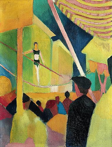 Tableaux sur toile Funambule Macke décoration murale moderne 60x90cm