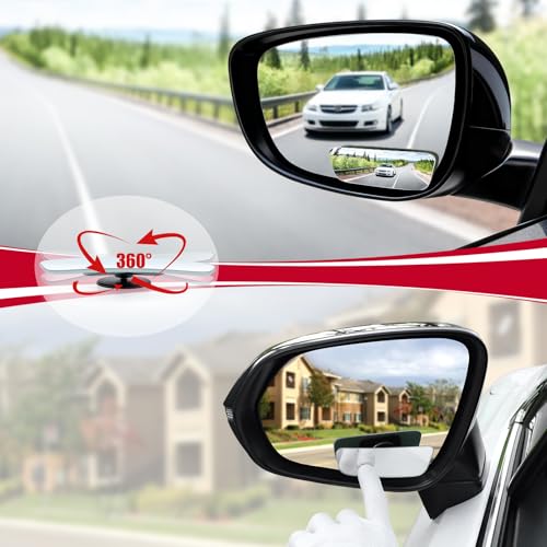 LivTee Adjustable Rectangular Blind-Spot Mirrors – Pack of Two - Image 6