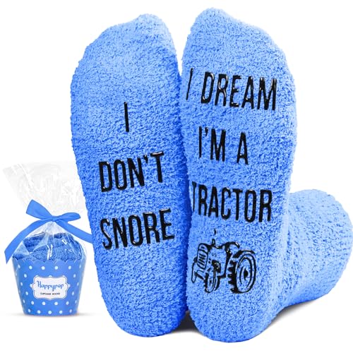 HAPPYPOP Fuzzy Tractor Socks