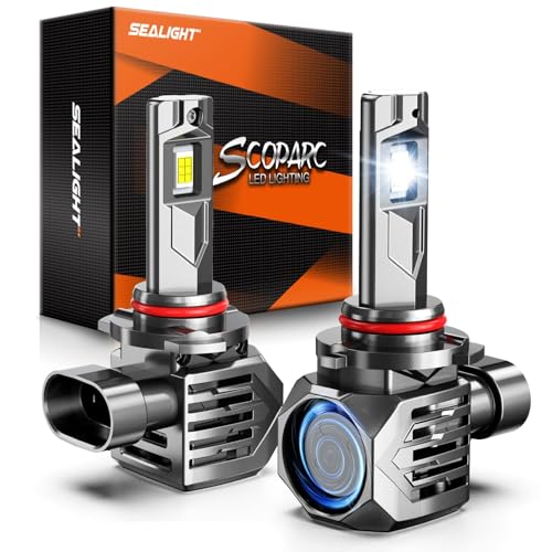 Image of SEALIGHT 9005 /HB3 Fog Lamps 75,000LM for ATVs & Powersports, 2026 Version, 9xBrighteness S7S Series Wireless 9005 Fog Lights 1:1 Real Size 10 Years Lifespan- Pack of 2