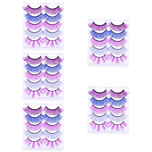 minkissy 25 pairs Beauty Accessories Extension Lashes Up Extensions for Tools Faux Mink Women Girls Eyelash Dramatic Makeup Synthetic Adhesive Grafting Simulation Salon Fake Dense False