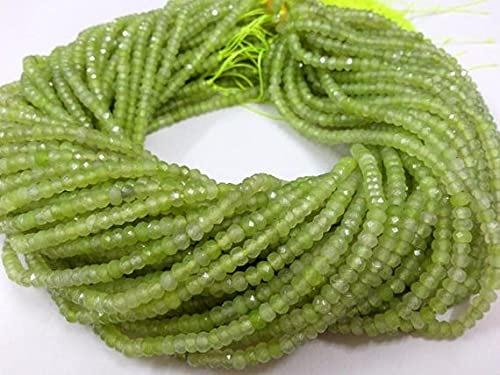 Perles de Calcédoine et préhnite naturelle facettée pour éviter les imitations plastiques