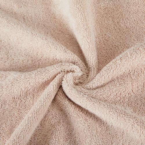 Amazon Basics 6 Piece Fade resistant towel set for bathroom, 100% Organic Cotton soft and absorbent, 2 Bath + 2 Hand + 2 Face Cloths, Blush Pink - Cosy Home Interiors Amazon Basics 6 Piece Fade resistant towel set for bathroom, 100% Organic Cotton soft and absorbent, 2 Bath + 2 Hand + 2 Face Cloths, Blush Pink - Image 6