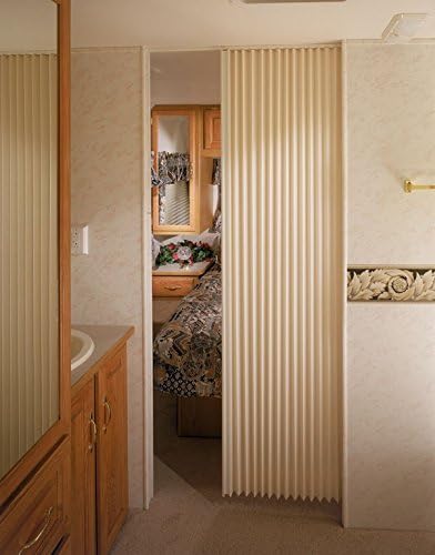 RV Trailer Camper Hardware Fabric Folding Door 24 X 75 Ivory