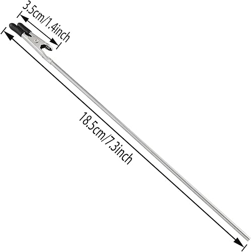 Miniatura 5 de Pinza de cocodrilo para pintura de modelo, 12 unidades, con puntas de goma, herramientas de modelado, abrazaderas de alambre de metal, cierre de