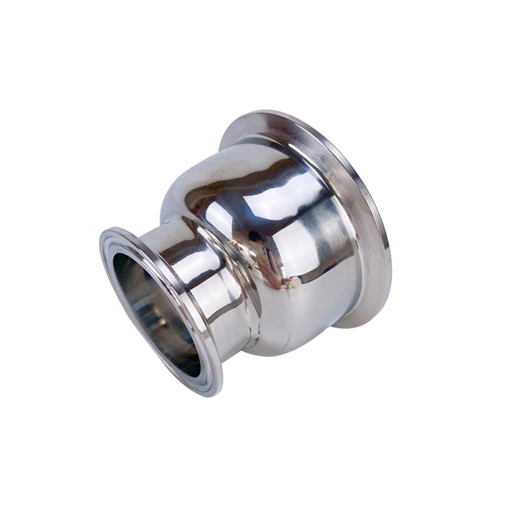 Reductor Tri-Clamp hemisférico SS304 para transiciones sanitarias sin residuos 1