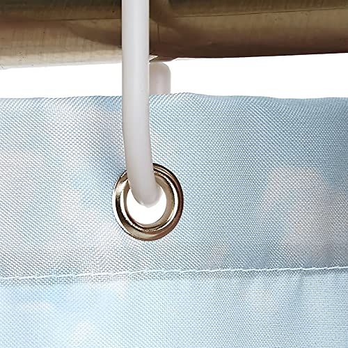 Rideau de douche polyester de qualité supérieure paysage cheval KnSam - 4