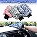 Pushaccas Microfiber Car Wash Mitt - 3 Pack Scratch Free Mitts with Blue, Red and Black, Machine Washable, Lint Free, 10 Inch X 8 Inch Glove