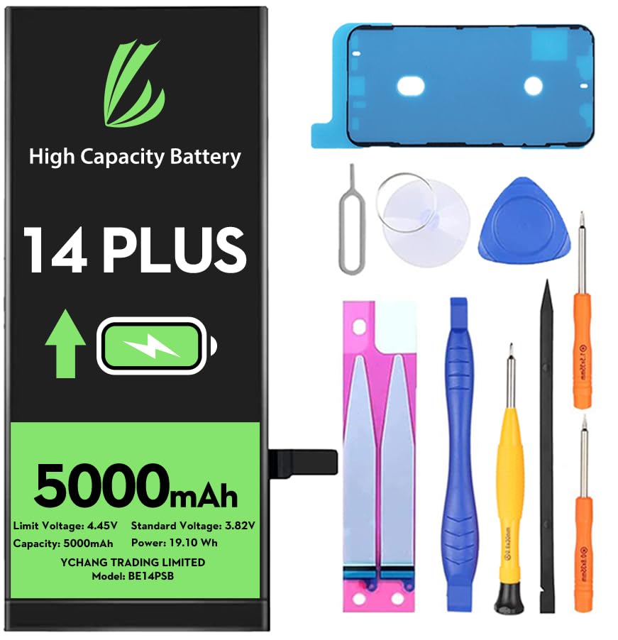 Batterie pour iPhone 14 Plus 5000mAh haute capacité pour retrouver une autonomie maximale