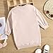 Toddler Kids Girls Infant Fashionable Long Sleeves Soild Sweatershirt Princess Dress 3X Denim Dress (Beige, 4-5 Years)