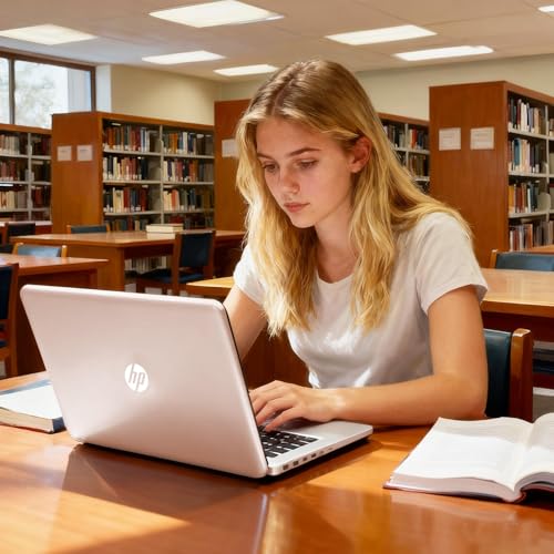 Image of HP Essential Laptop Computer, 4GB RAM, 128GB SSD, Intel N150 CPU, 2026 Edition, Long Battery Life, High Performance, Windows11 with Microsoft 365