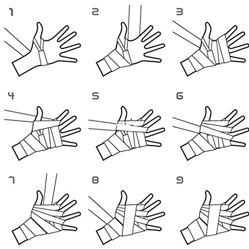 Fontes Mão Algodão Wraps perfuração de pulso ns Handwraps Homens Mulheres Esporte