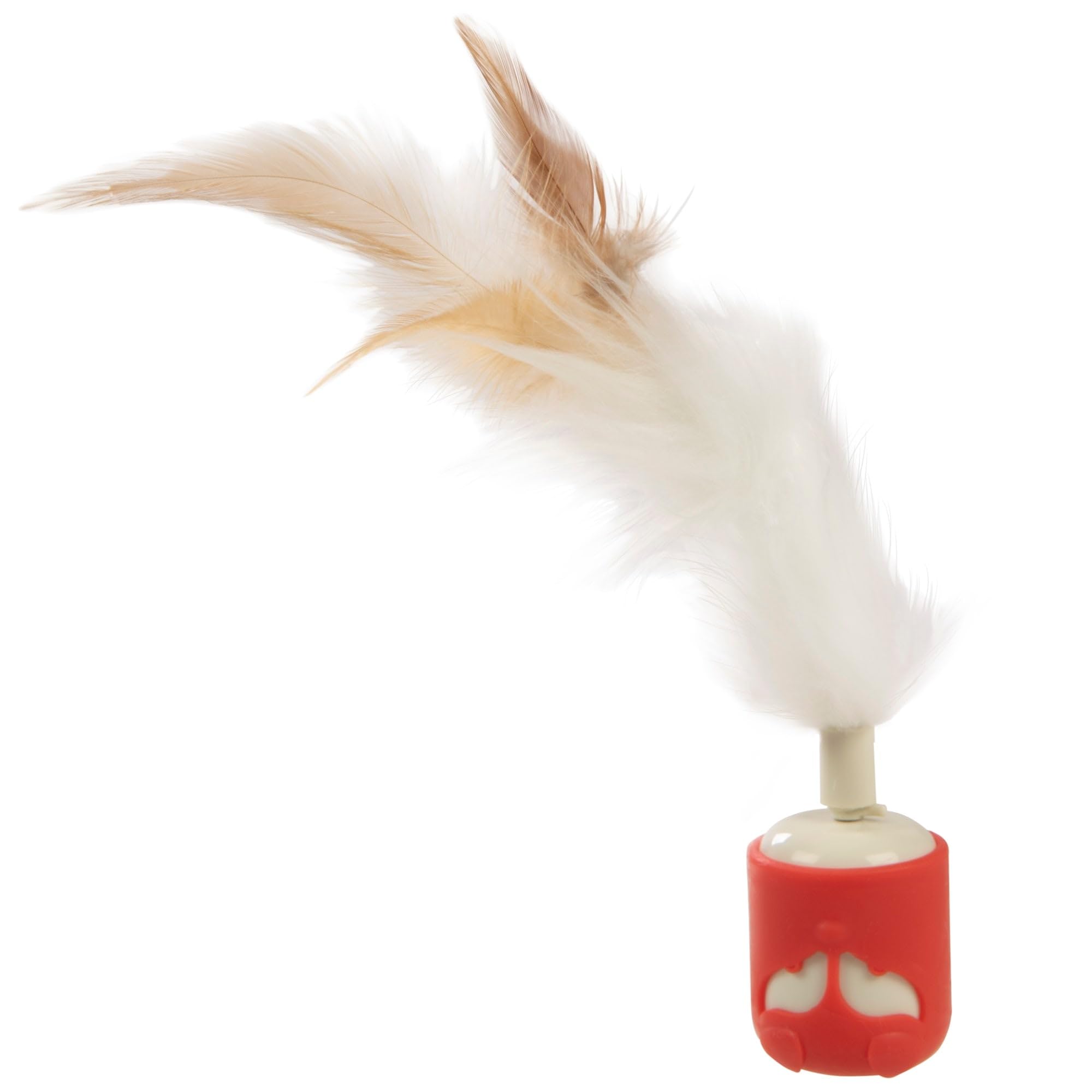 SmartyKat Instincts Sneaky Spinner Interactive Automatic Cat Toy, Rechargeable - Red, One Size