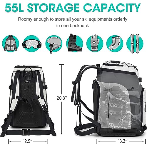 SEMSTY Ski Boot Bag 55L