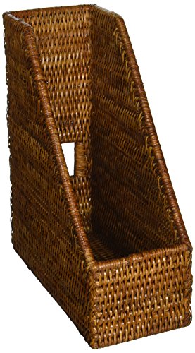 Kouboo 1060081 La Jolla Rattan Magazine File, Honey-Brown
