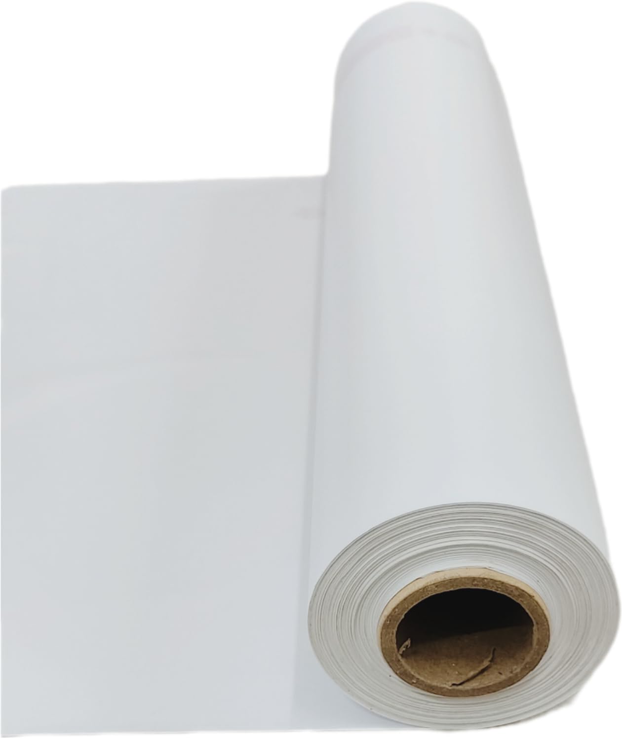 hope kart plastic table cloth sheet roll cover table runner catering dining for fridge kitchen party picnic, 80 cm expandable width (1) (large, 16 inch x 30-40 meters appx, white)