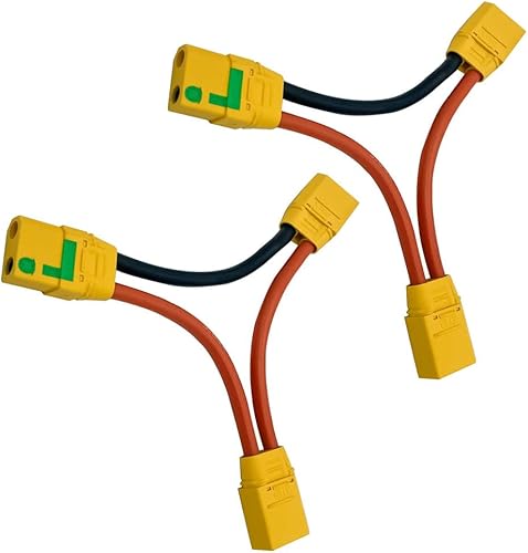 2 unids Amass XT90S batería serie conector 10 calibre alambre para RC batería helicóptero Quadcopter