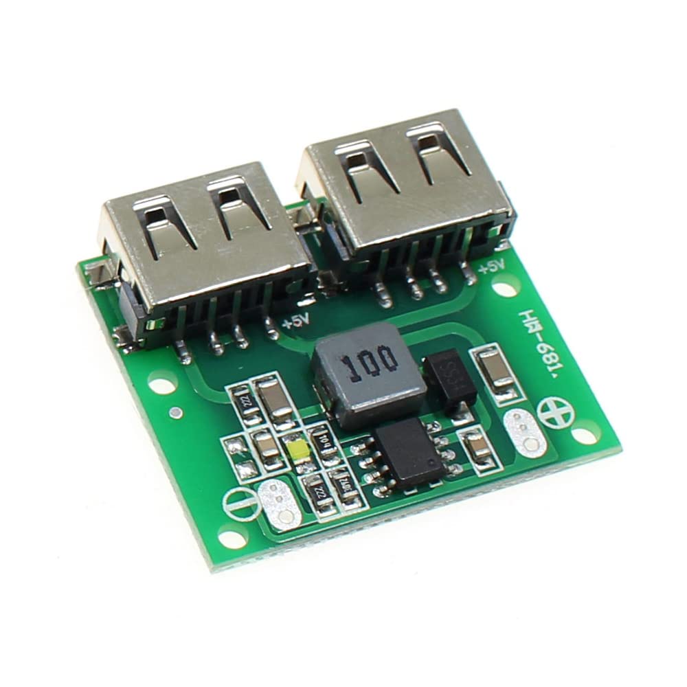Namvo 2PCS Buck Regulator DC-DC Step Down Power Supply Module Dual USB Output 9V/12V/24V To 5V 3A