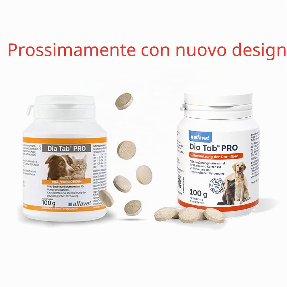 DIA TAB PRO Pastiglie masticabili f.Hunde/Katzen 100 g