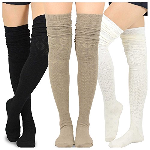 Teehee Women's Fashion Extra Long Cotton Thigh...