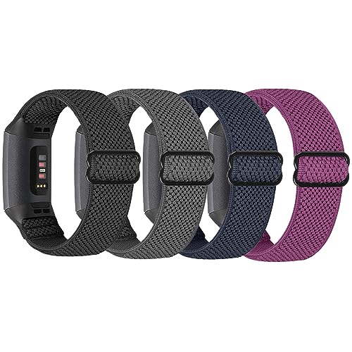 Correa elástica de nylon para Fitbit Charge 3/4 miniatura 1