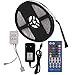 XUNATA 12V Tiras LED RGBW 5050 SMD 300 LEDs Para TV Tira de Luces LED Kit Completo con control remoto de 40 teclas (No Impermeable, 5m (RGB + Blanco Cálido))