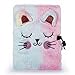 Tri-Coastal Design - Diario Segreto con Lucchetto e Copertina Rigida Ricoperta in Pelo Sintetico (Fluffy cat)
