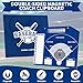Erweicet Magnetic Baseball Lineup Board for Dugout, Blue Baseball Clipboard for Coaches