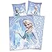 Disney Frozen Elsa Franela de Castor Ropa de Cama Reversible Set 80x80 CM 135x200 CM