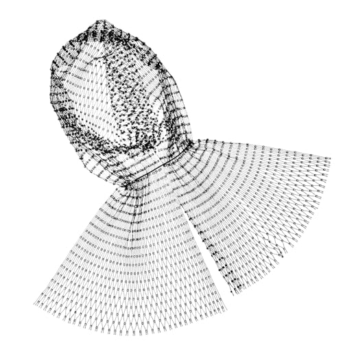 Pañuelo diadema de malla negro ideal para peinados elegantes diarios