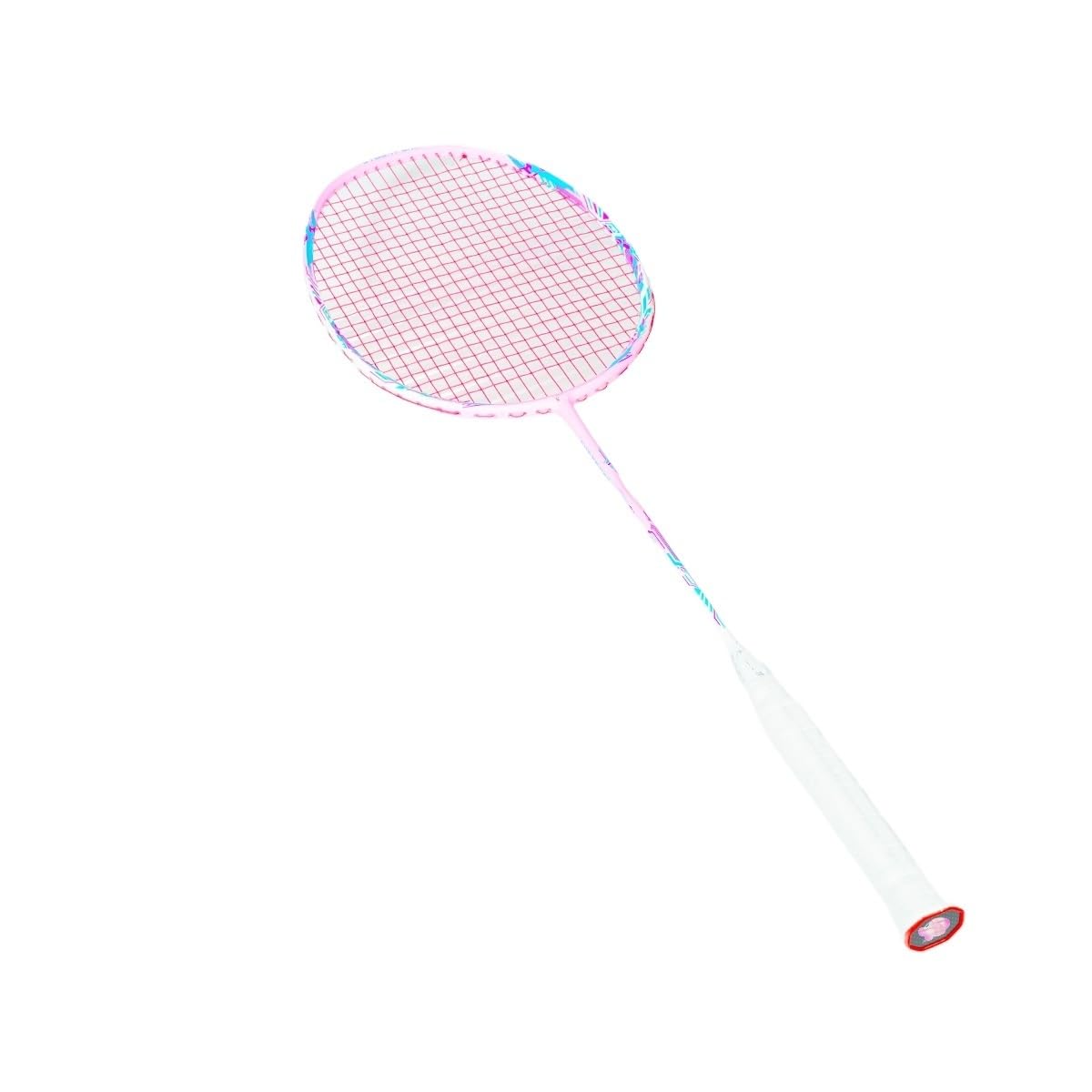Badminton Set Racchetta Speed ​​in Fibra di Carbonio Completa Max 28 libbre 5U Tre Colori(1PCS Pink AirFilm)