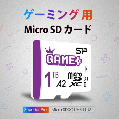 Image of Silicon Power 1TB Superior Gaming Micro SDXC UHS-I (U3), V30 4K A2,High Speed MicroSD Card with Adapter, Design for Steam Deck, ROG Ally and Nintendo-Switch