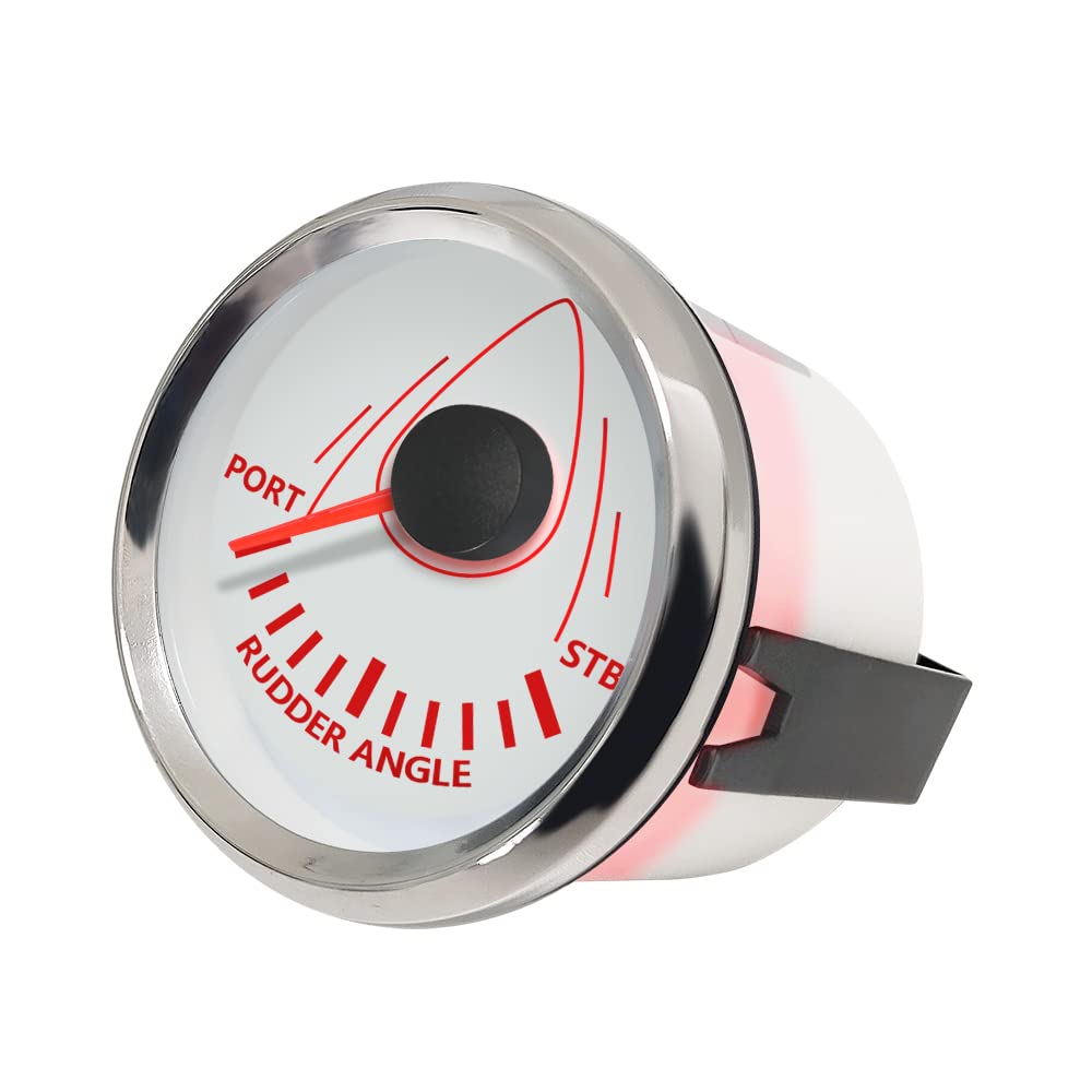 gouvernail Angle Indicateur Jauge Mètre 0-190ohm avec accouplement Sensor 52mm 9-32V avec rétroéclairage