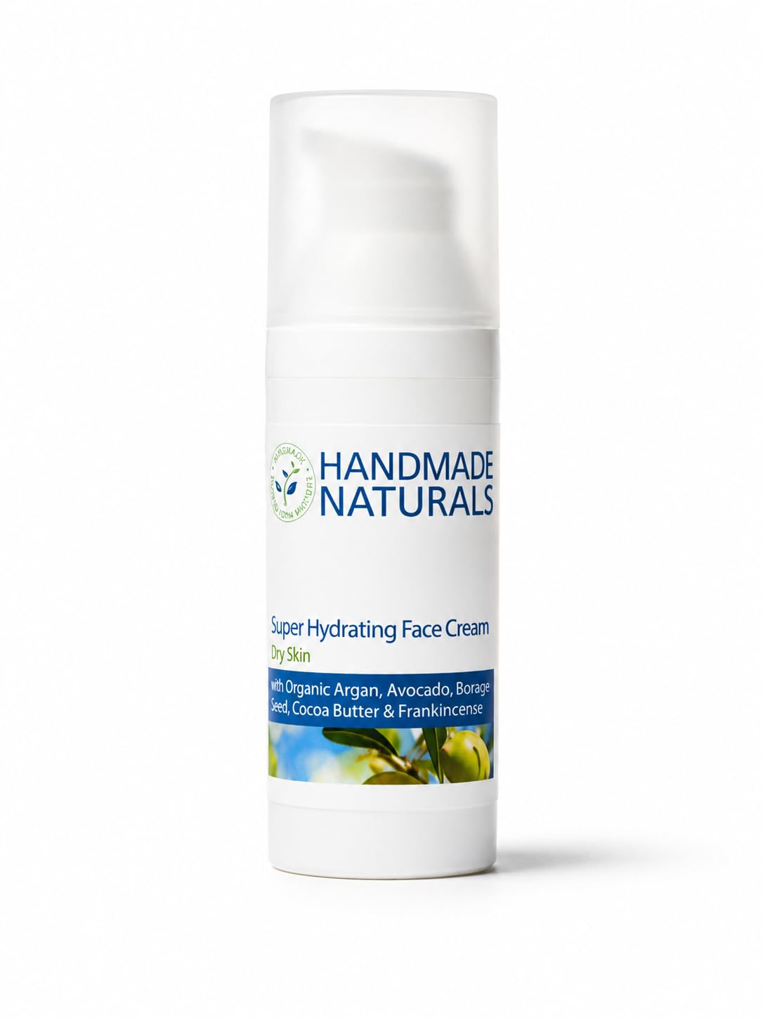 Handmade Naturals Super Hydrating Face Cream with Argan, Avocado and Frankincense, 50 ml (Pack of 1)